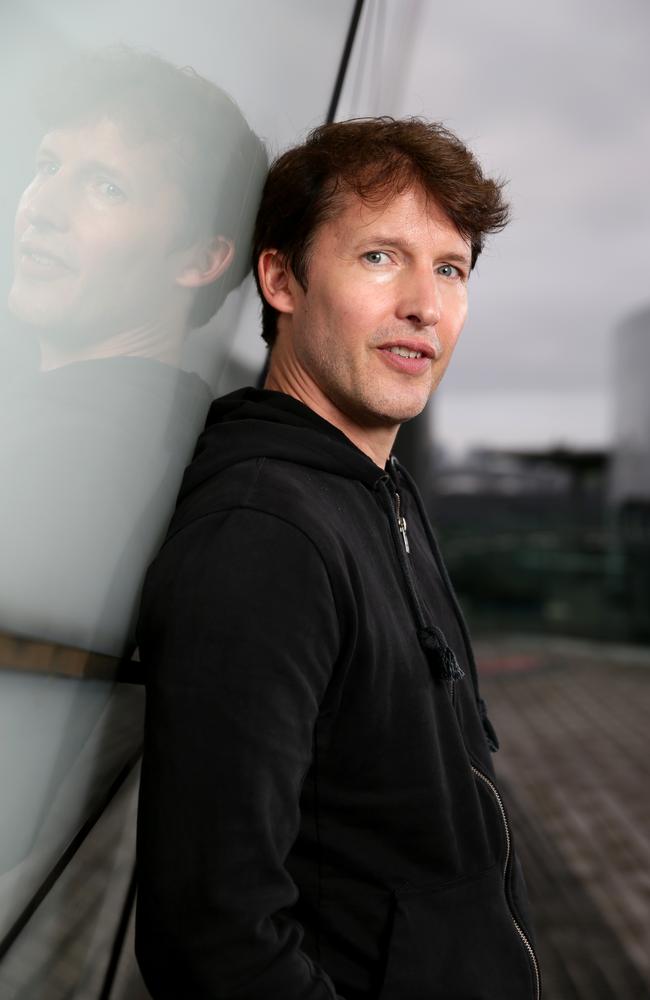 James Blunt pictured on the Star Terrace at The Star Casino ahead of his concert. Picture: Jonathan Ng