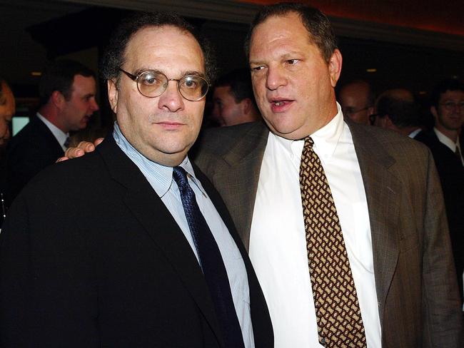 Bob and Harvey Weinstein. Picture: Foxtel