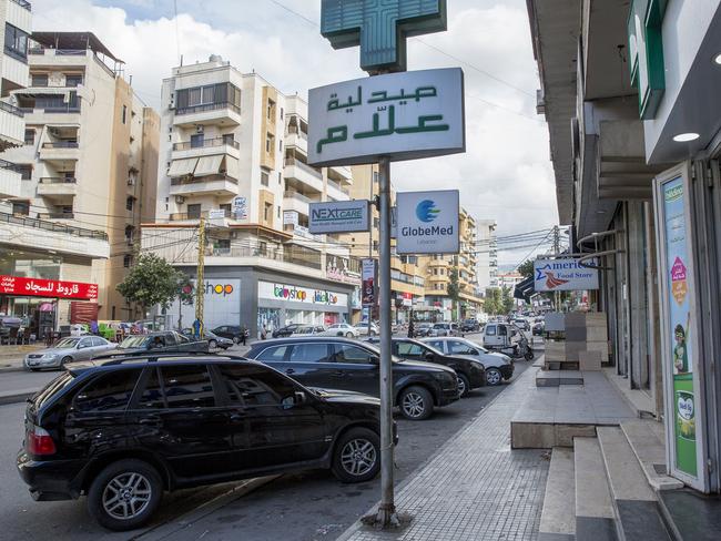 Monitored ... Sainte Therese Road in Hezbollah stronghold district Dahieh in Beirut.  Picture:  Ella Pellegrini