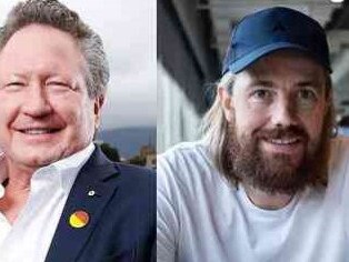 Andrew 'Twiggy' Forrest & Mike Cannon-Brookes. NT News 120 Most Powerful 2019.