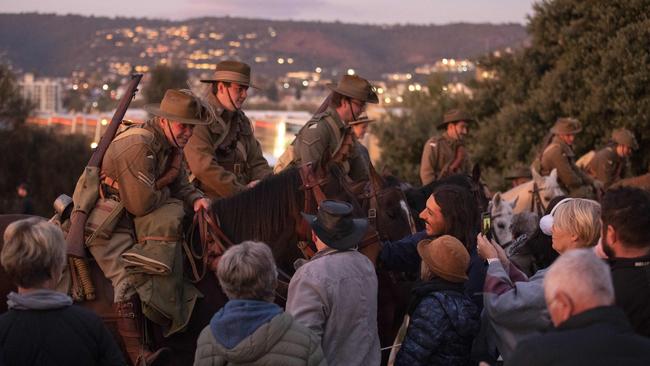 ANZAC Day Dawn Service at the Hobart Cenotaph. Picture: Chris Kidd