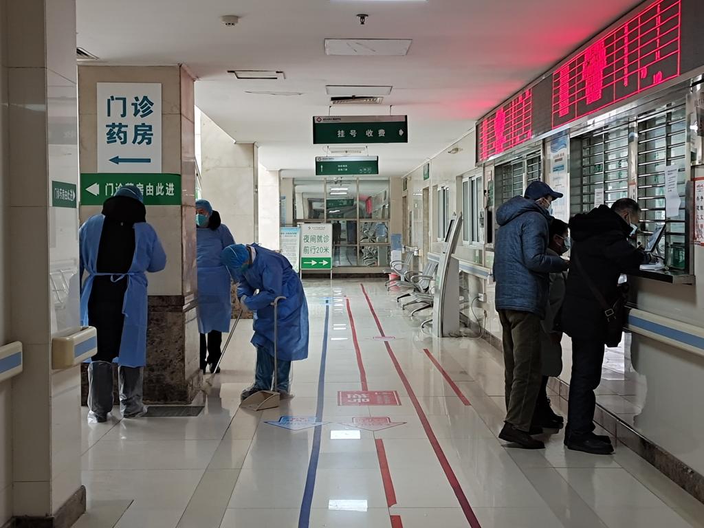 The results of the study came from patient reports inside Jinyintan Hospital in Wuhan. Picture: Getty Images