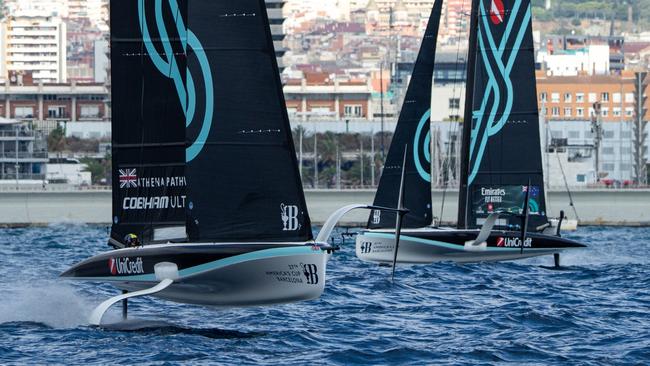 The British and New Zealand youth teams. Picture: America’s Cup.