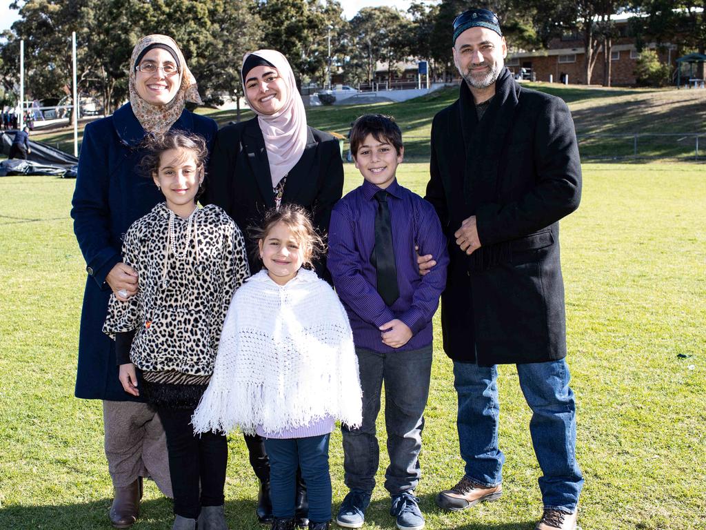 Said Kanawati and Souher Sabih with Rayan Roude, 19, Hamza, 10, Tasmin, 8, and Irama, 4.