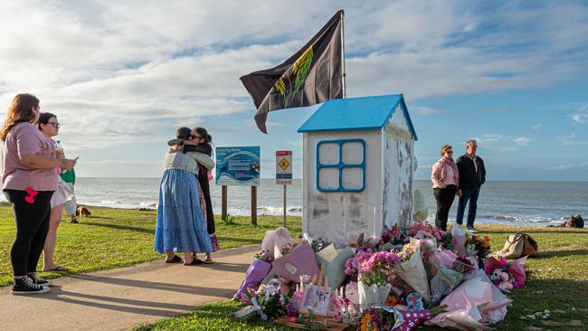People gather to remember Sophia Rose. Photo: Paul Beutel