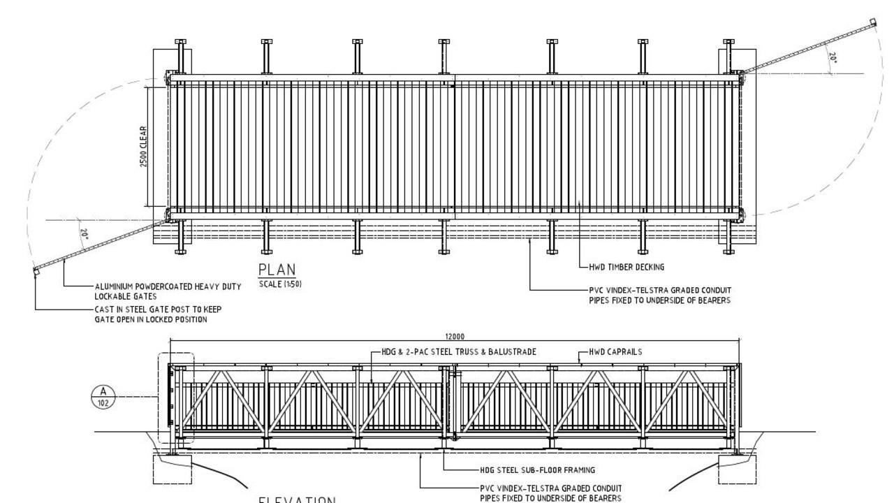 Designs for replacement bridges to be installed in Blackbutt and Nanango.