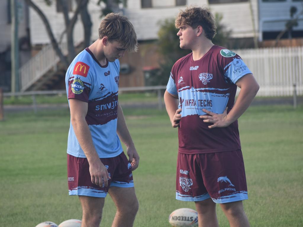 CQ Capras under-19 squad at a pre-season training session at Kettle Park, Rockhampton, on December 18, 2024.