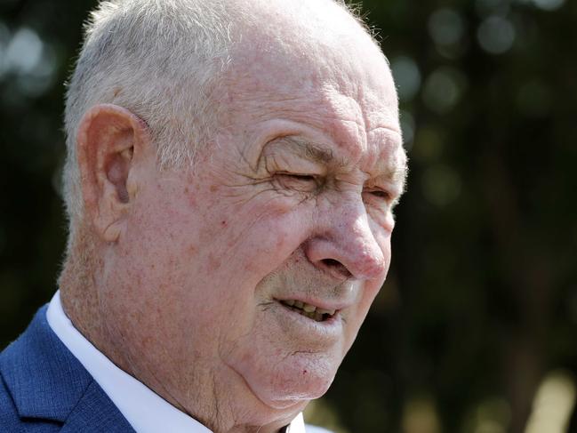 Kenneth Wayne Grant leaves Maitland Local Court in Maitland, New South Wales, Wednesday, December 18, 2019. Kenneth Wayne Grant, father of ex-NSW minister Troy Grant, has been accused of killing a pedestrian while drink-driving and failing to stop. (AAP Image/Darren Pateman) NO ARCHIVING