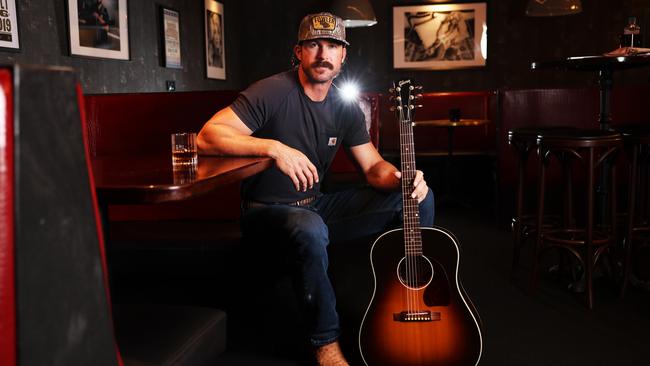 American country music star Riley Green pictured at Jolene's in York St Sydney CBD, Picture: Rohan Kelly.