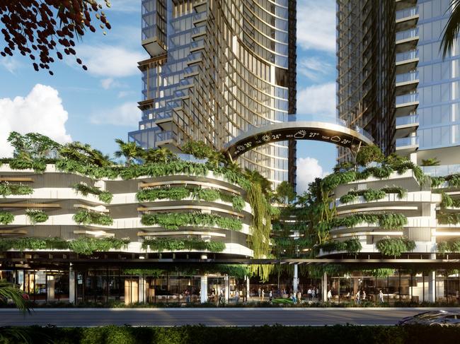 Artist impression of the Orion Towers proposed for Surfers Paradise