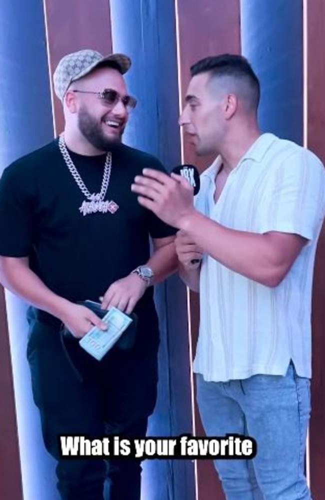 The rapper had a chat with Jon-Bernard Kairouz in Lebanon recently. Picture: TikTok