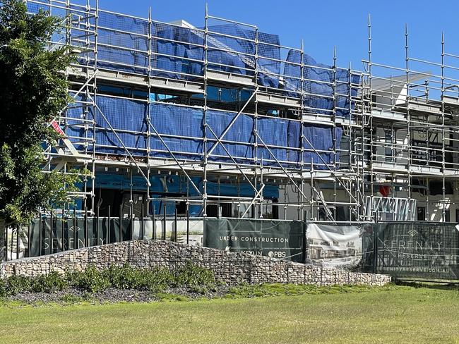 The Serenity Reserve townhouse project in Queensland which was under construction by PBS Building. Picture: Supplied