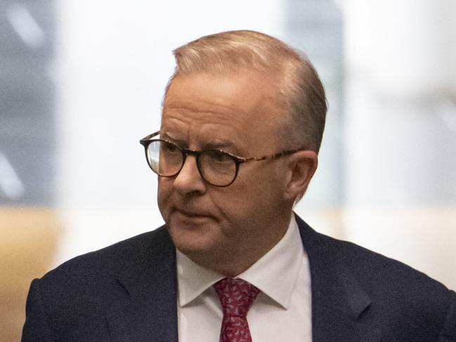 CANBERRA, AUSTRALIA, NewsWire Photos. FEBRUARY 15, 2024: Prime Minister Anthony Albanese during Question Time at Parliament House in Canberra. Picture: NCA NewsWire / Martin Ollman