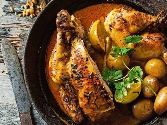 Massaman roast chicken.