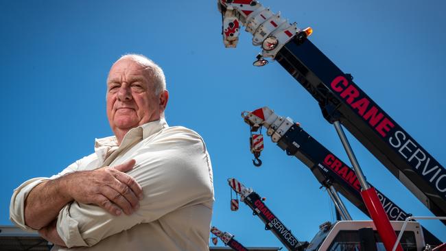 Crane Services director John Nicholls. Picture: NCA NewsWire / Naomi Jellicoe