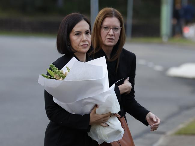 Deputy Premier Prue Car arriving to join community members in Lalor Park. Picture: Jonathan Ng