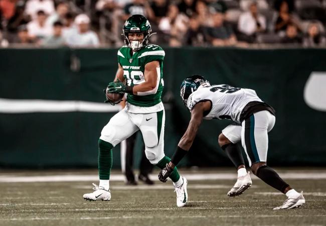 Valentine Holmes during his time with the New York Jets. Picture: New York Jets/ Supplied