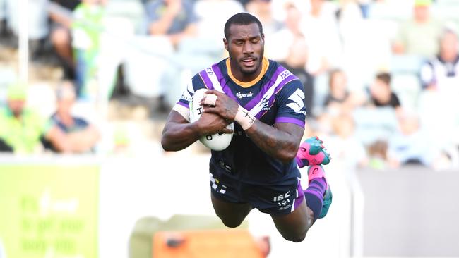 Vunivalu scored three tries in the first half. Photo by Tracey Nearmy/Getty Images.