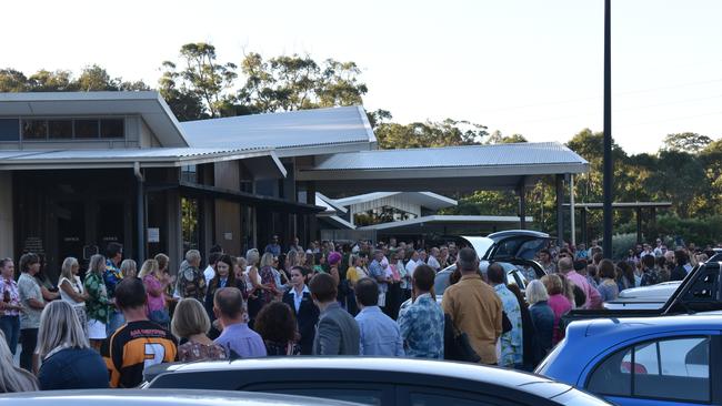 A guard of honour was formed outside the Gregson and Weight Chapel in Buderim on June 9, as hundreds farewelled beloved Warana man Taj Henderson. Photo: Elizabeth Neil