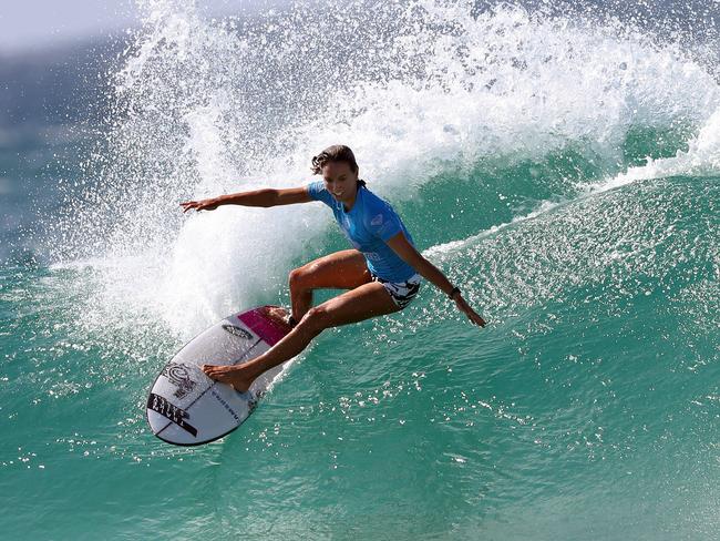 Surfing. Roxy Pro at Snapper Rocks. Sally Fitzgibbons. Picture: Richard Gosling