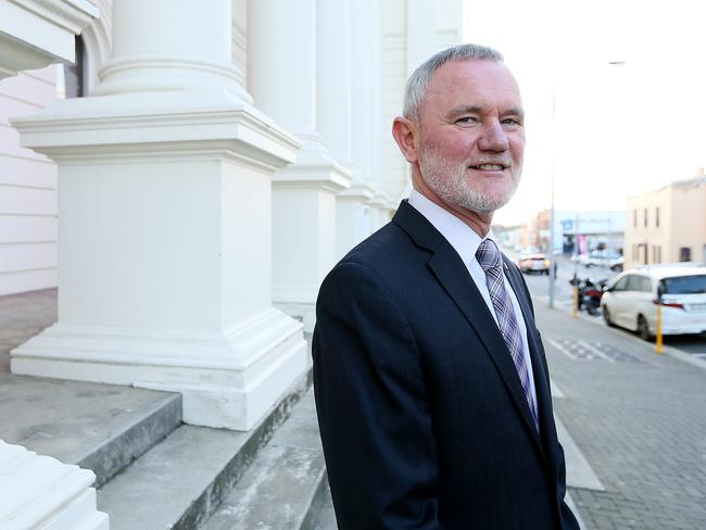Mayor of Launceston Albert van Zetten outside the Launceston Town Hall. Picture: SAM ROSEWARNE.