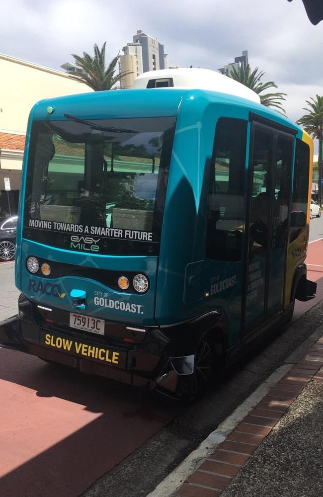 The Gold Coast Smart Shuttle trial has infuriated a Main Beach business owner. Picture: Supplied