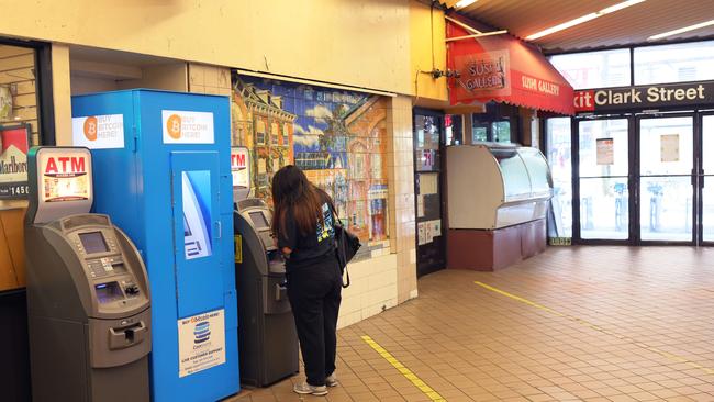 Gone mainstream? A Bitcoin ATM at a subway station in the Brooklyn Heights neighbourhood of New York City.