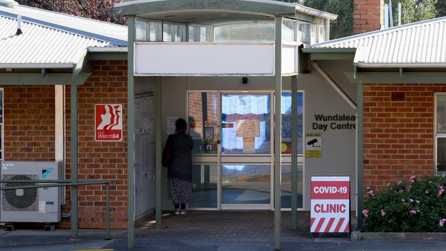 The COVID-19 Clinic at the Mount Barker Hospital. Picture: AAP/Kelly Barnes