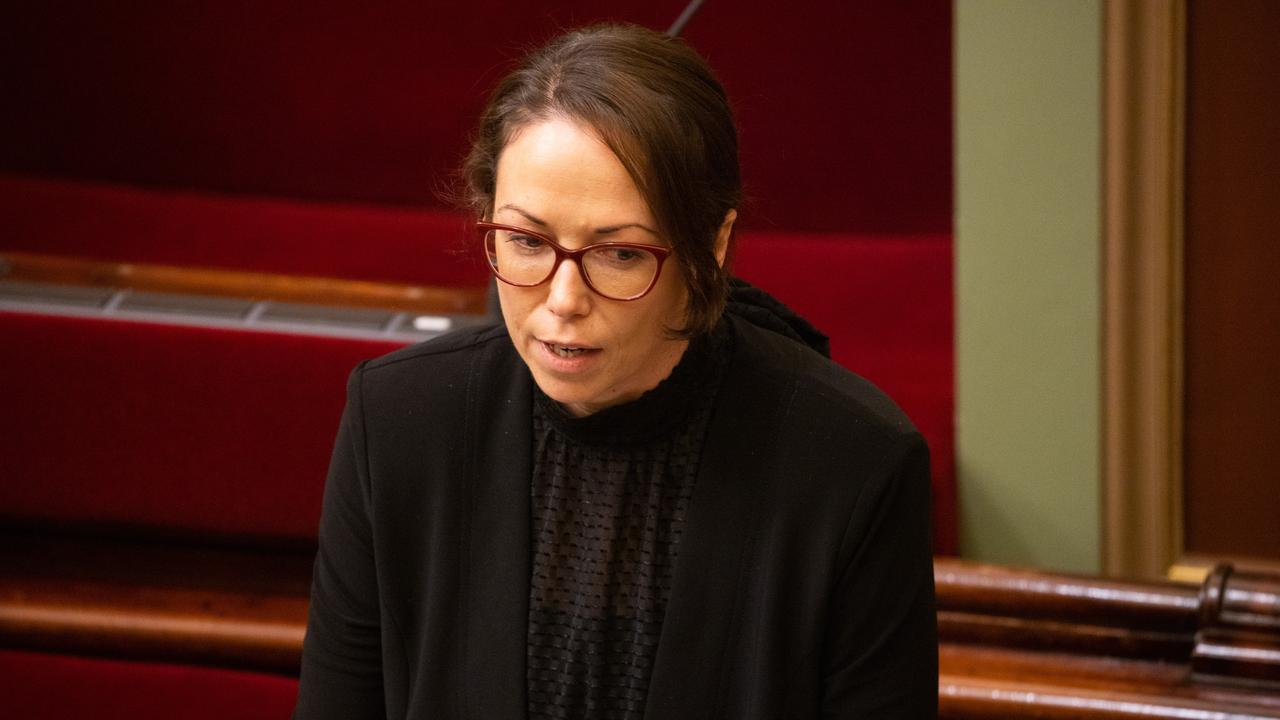 Victorian Attorney-General Jaclyn Symes remained composed despite the marathon debate. Picture: NCA NewsWire / Paul Jeffers