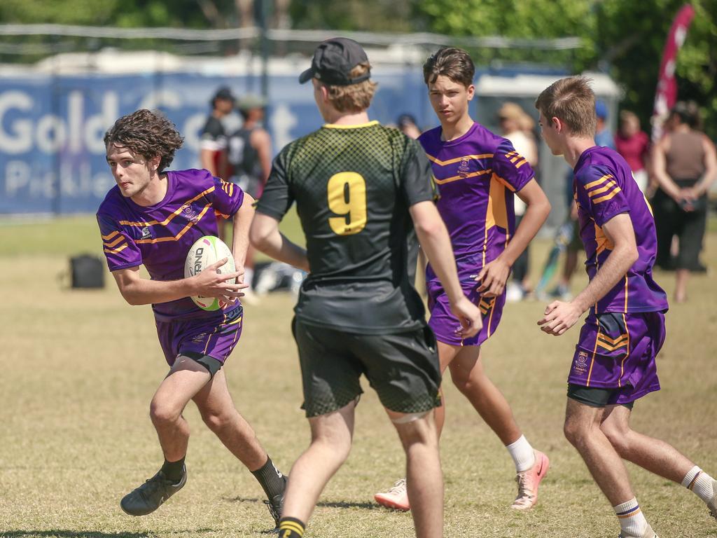St Laurence's V St Josephs at the 2024 Gold Coast Titans All Schools Touch Football Picture: Glenn Campbell