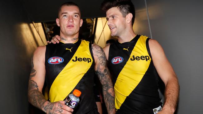 Dustin Martin and Trent Cotchin have a special friendship. Picture: Getty Images