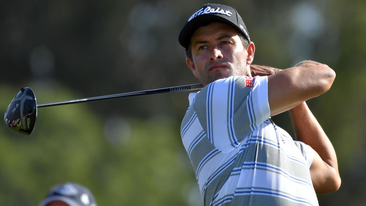 Adam Scott during the third round of the Farmers Insurance Open.