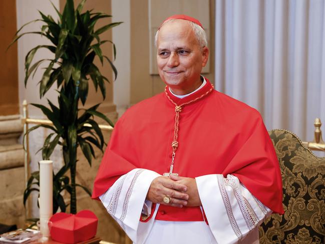 Then cardinal Robert Francis Prevost, prefect of the Dicastery for Bishops, at the end of the consistory where the late Pope Francis elevated 21 new cardinals in St. Peter's Square, in 2023. Picture: AP