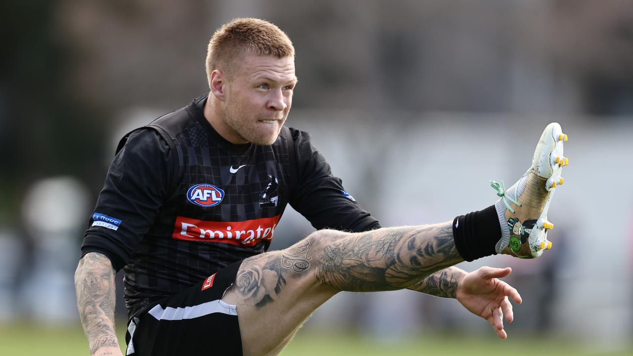 Jordan De Goey chose to stay at Collingwood despite strong interest from St Kilda and Essendon. Picture: Michael Klein