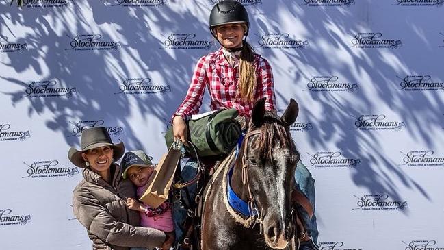 Brydie Hughes, the owner of horse Chloe Lough rode at the Cloncurry Stockmen’s Challenge. PHOTO: Supplied