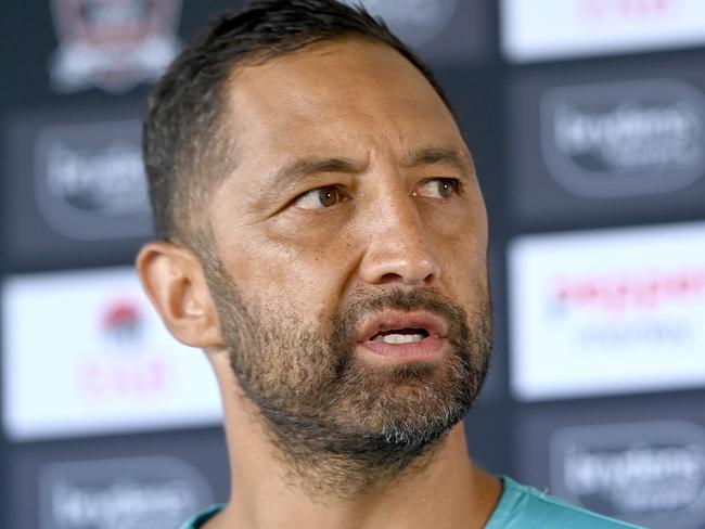 SYDNEY, AUSTRALIA.NewsWire Photos. FEBRUARY 8, 2023.Benji Marshall during West Tigers pre-season training at Concord Oval.Picture: NCA NewsWire / Jeremy Piper