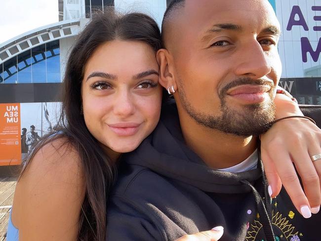 It’s believed Kyrgios wants to move to Sydney to be with girlfriend Costeen Hatzi. Picture: Instagram