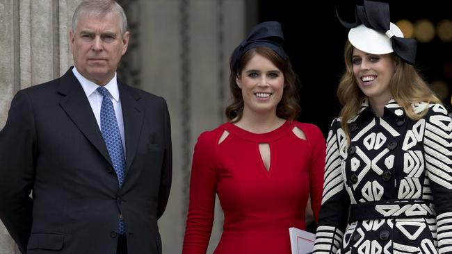 Prince Andrew invited Jeffrey Epstein to his daughter, pictured right, Princess Beatrice’s birthday party Picture: AFP