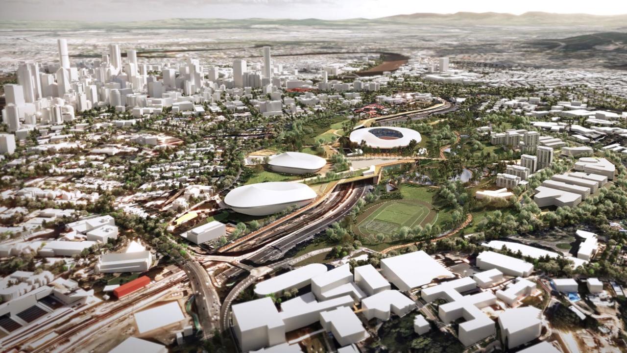 The popular concept plan for the Victoria Park Olympic Stadium by Archipelago. Photo: Supplied