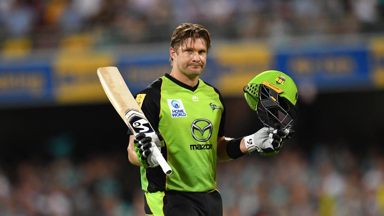 Shane Watson of the Thunder scored his first hundred of the BBL|08 season