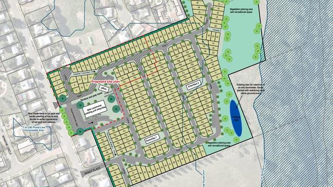 Future concept plans show a much larger development could be on the cards. Approval is not being sought for this many sites at this stage.