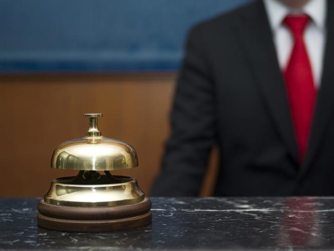 Service bell in a hotel