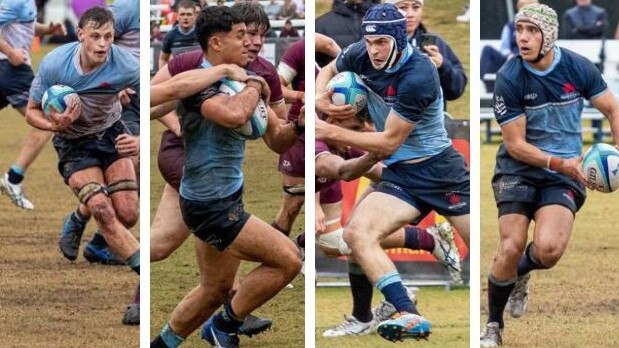 Action in the Gen Blues v Queensland Reds U18 games. Pic: Richard Li