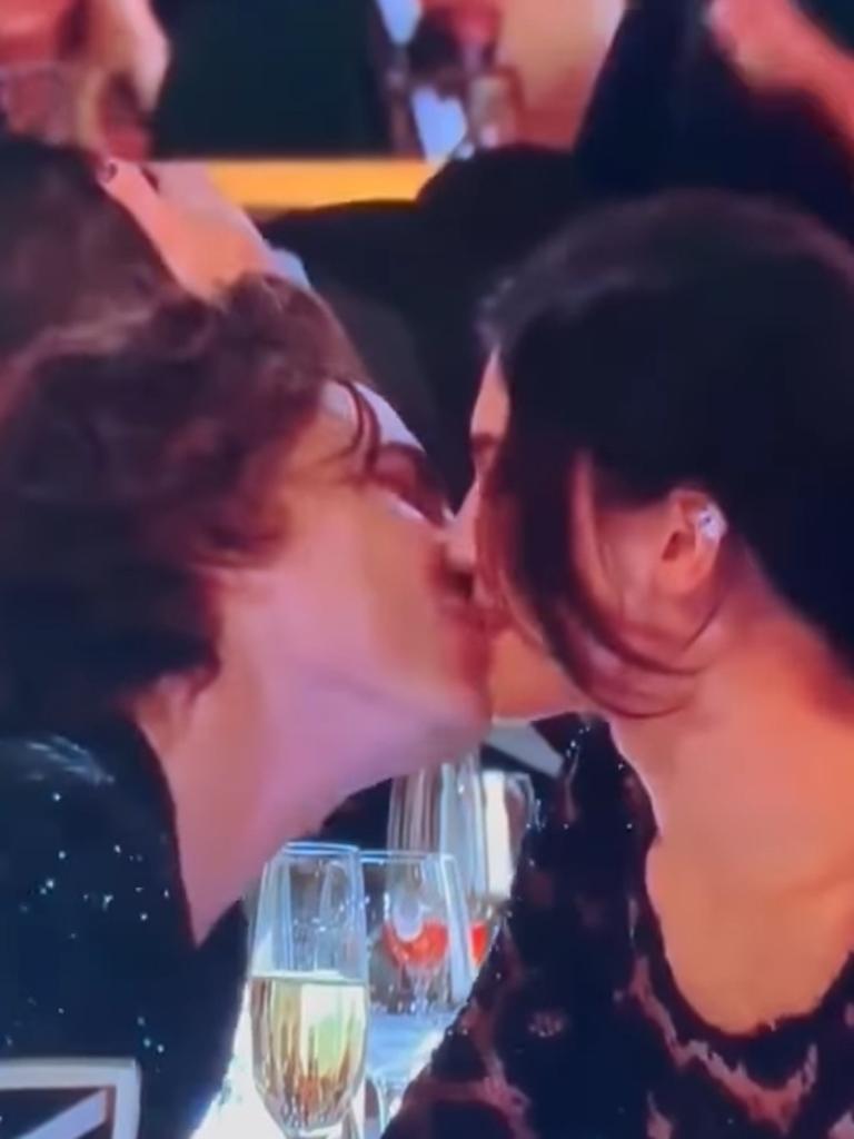 They even shared a kiss during the commercial break. Picture: Supplied