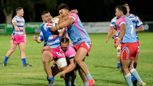 Action from the recent Rugby League Ipswich A-Grade match between Brothers and Swifts. Picture: Bruce Clayton