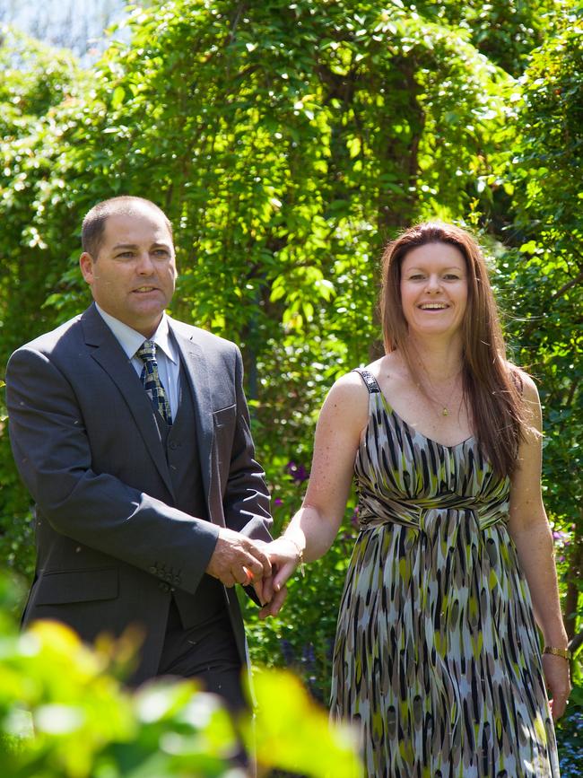 Bruce and Belinda McGowan. Belinda died in Bruce's arms in Warwick Hospital on May 21, 2021.