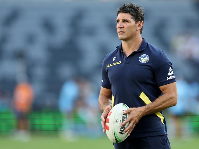 Current Parramatta assistant coach Trent Barrett hails from Temora. Photo: Mark Kolbe/Getty Images