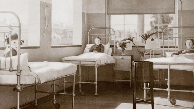 Some of the patients in the children's ward in the 1930s.Picture: Sydney Local Health District