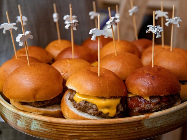 And they’re off! Wagyu sliders. Picture: Jenifer Jagielski