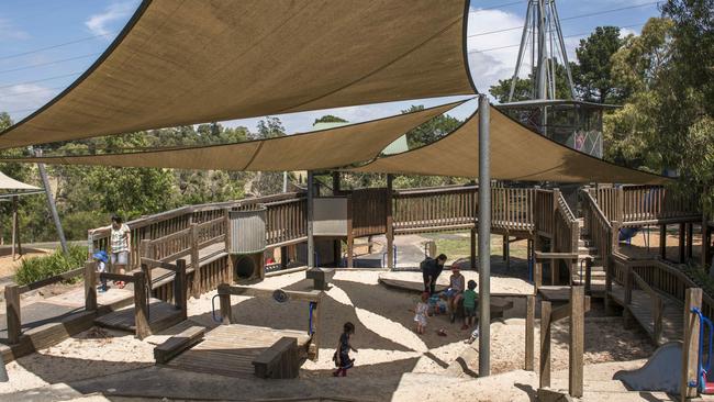 Much of the playground is under shade. Picture: Christopher Chan